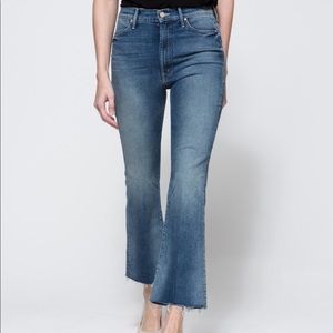 MOTHER SZ 30 HUSTLER FRAY DENIM JEANS